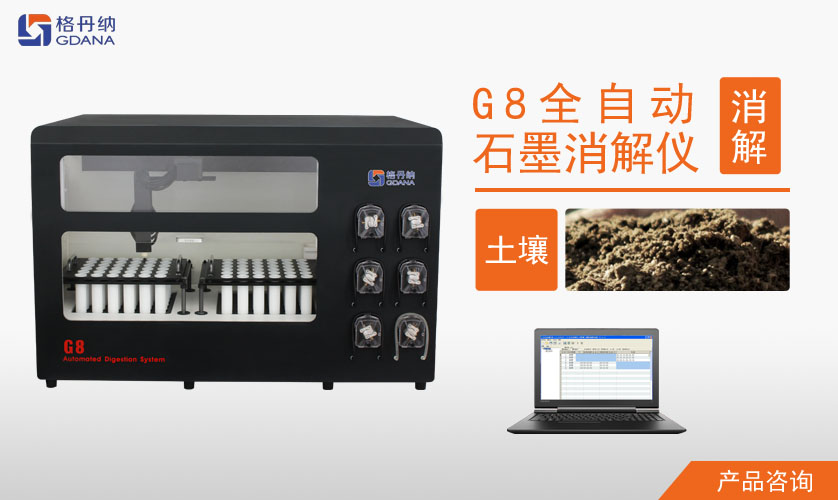 G8全自動石墨消解儀對土壤中Cd、Cr、Cu、Pb、Ni、Zn金屬的消解